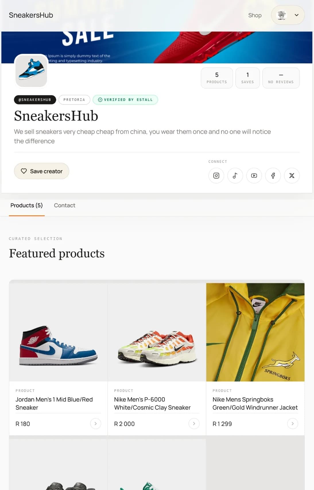 Minimal Studio storefront theme preview